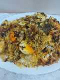 Chicken egg biryani