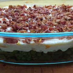A picture of Seven (7) Layer Salad.