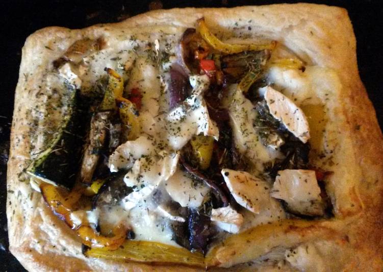 Steps to Prepare Quick Grace&#39;s Mediterranean and Goat&#39;s Cheese Pie