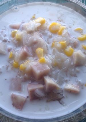 รูปของ ข้าวเหนียวเปียกเผือกข้าวโพด