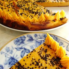 A picture of Healthy Sweet Potato Kanten Cake.