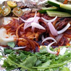 A picture of Baked Spicy Stingray / Sambal Ikan Bakar.