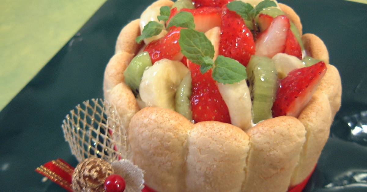 Charlotte Made with Cheese Mousse Recipe by cookpad.japan Cookpad