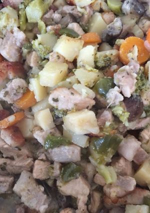 A picture of Pork Vegetable Stew.
