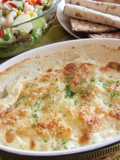 Potato and Smoked Salmon Gratin
