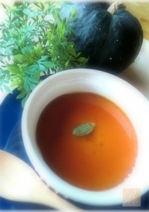 A picture of Thick & Rich Kabocha Squash Baked Pudding.