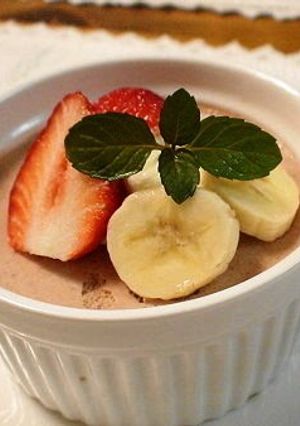 A picture of Delicious Chocolate Banana Mousse.