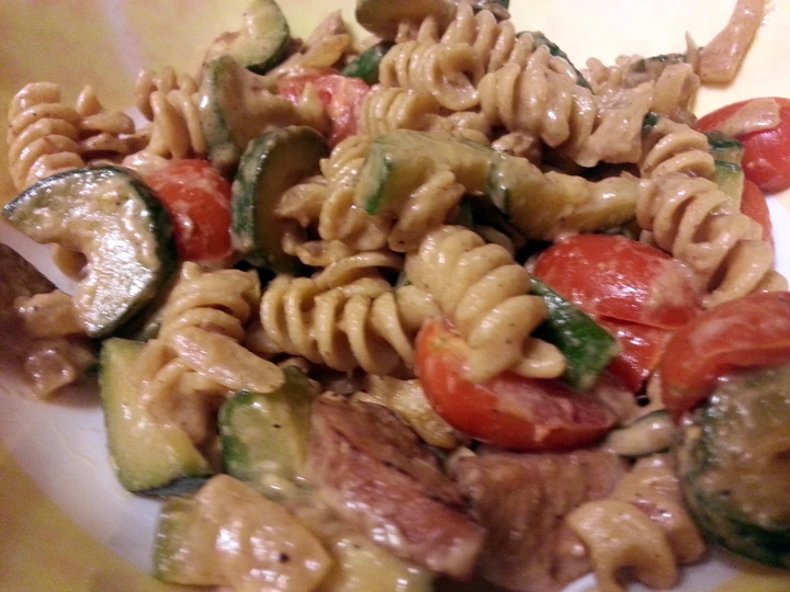 Recipe skye&amp;#39;s parmesan pasta with sausage &amp;amp; zucchini which Delicious