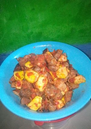 Foto resep Sambal ati + tahu ✨