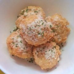 A picture of Ground Chicken and Tofu Cheese Karaage.