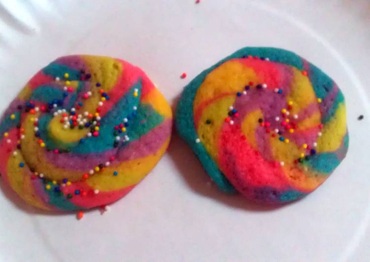 Steps to Prepare Perfect Rainbow cookies