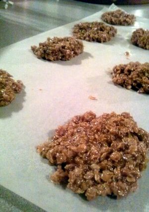A picture of No Bake Cookies.