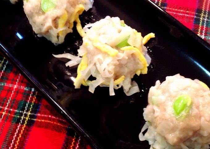 Easiest Way to Make Favorite Bursting with Edamame! Shumai Dumplings with Wings