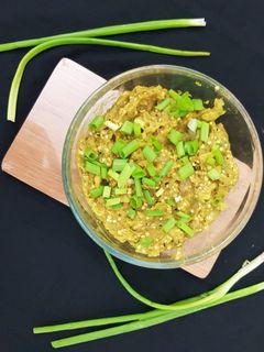 खानदेशी हिरव्या वांग्याचे भरीत (khandeshi hirvya vangyache bharit recipe in marathi) रेसिपी चे मुख्य फोटो