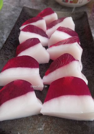 Foto resep Agar-agar santan merah putih