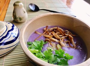 Hình của món Cháo khoai lang tím.