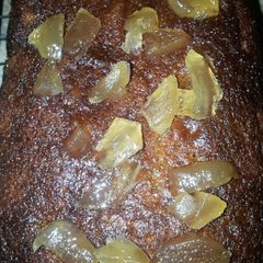 A picture of Sticky ginger cake.