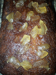 A picture of Sticky ginger cake.
