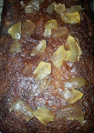 A picture of Sticky ginger cake.