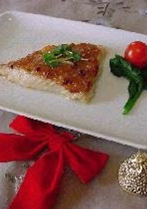 A picture of Butter-Miso Sautéed White Fish.
