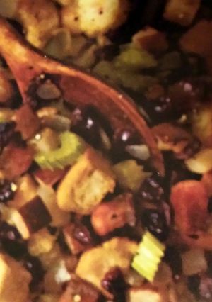 A picture of Cranberry,Pear &Bacon Dressing.