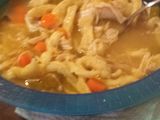 Homemade chicken noodle soup