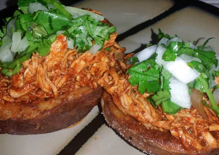 Easiest Way to Cook Delicious Ray&#39;s&#39; Chicken Mole Stuffed Potatoe Skin