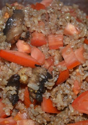 Una foto de Shuan de hongos portobello