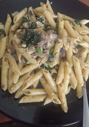 A picture of My Chicken Penne Pasta.