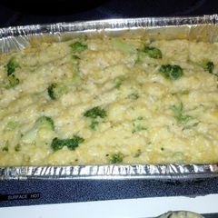 A picture of Cheesy Rice and Broccoli.