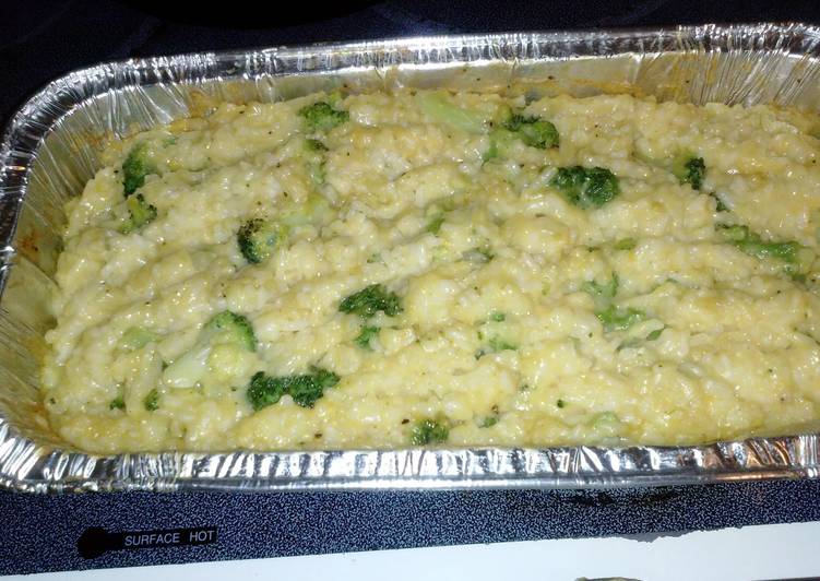 Steps to Make Homemade Cheesy Rice and Broccoli