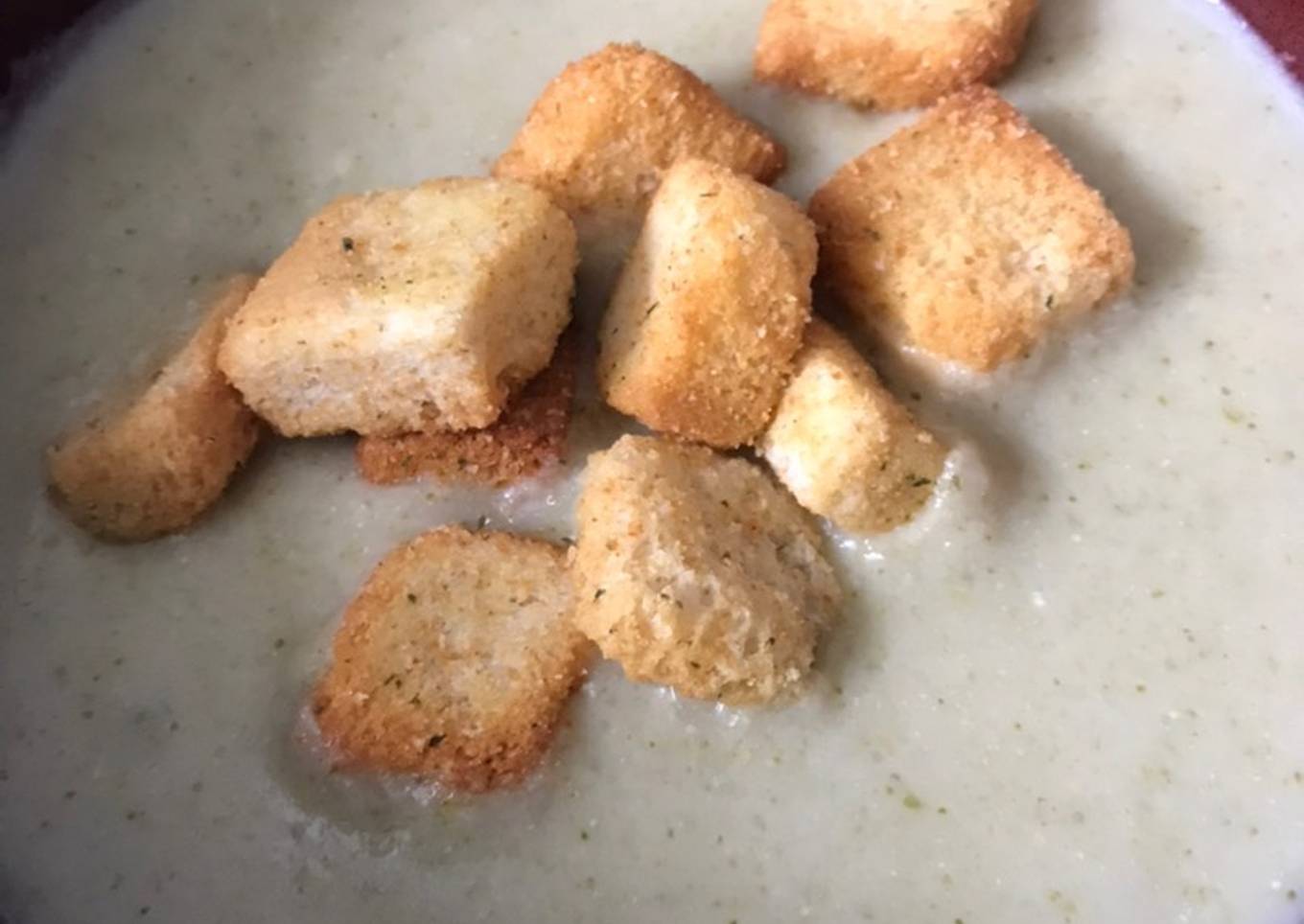 Crema de coliflor y brócoli