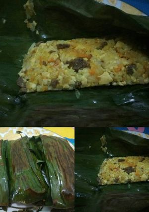 Foto resep MPASI 11 Bulan Pepes Nasi Daging Sapi, Ayam dan Sayuran