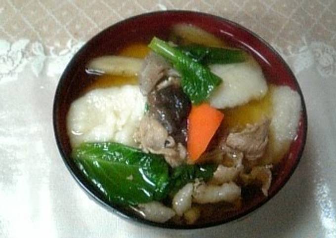 Recipe of Speedy My Granny&#39;s Kenchin Soup with Dumplings