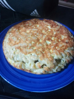 Una foto de Tortilla de fideos tirabuzón