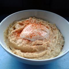 A picture of Peanut Butter Hummus.