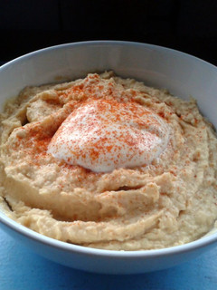 A picture of Peanut Butter Hummus.