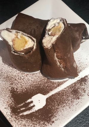 O poză a rețetei Clătite Tiramisu.