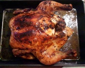 Update, Prepare Recipe Garlic butter slathered roasted chicken Very Delicious