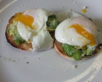 Ultimate Prepare Recipe Poached eggs and avocado on muffins Delicious Nutritious