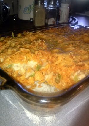 A picture of Doritos Chicken Casserole.