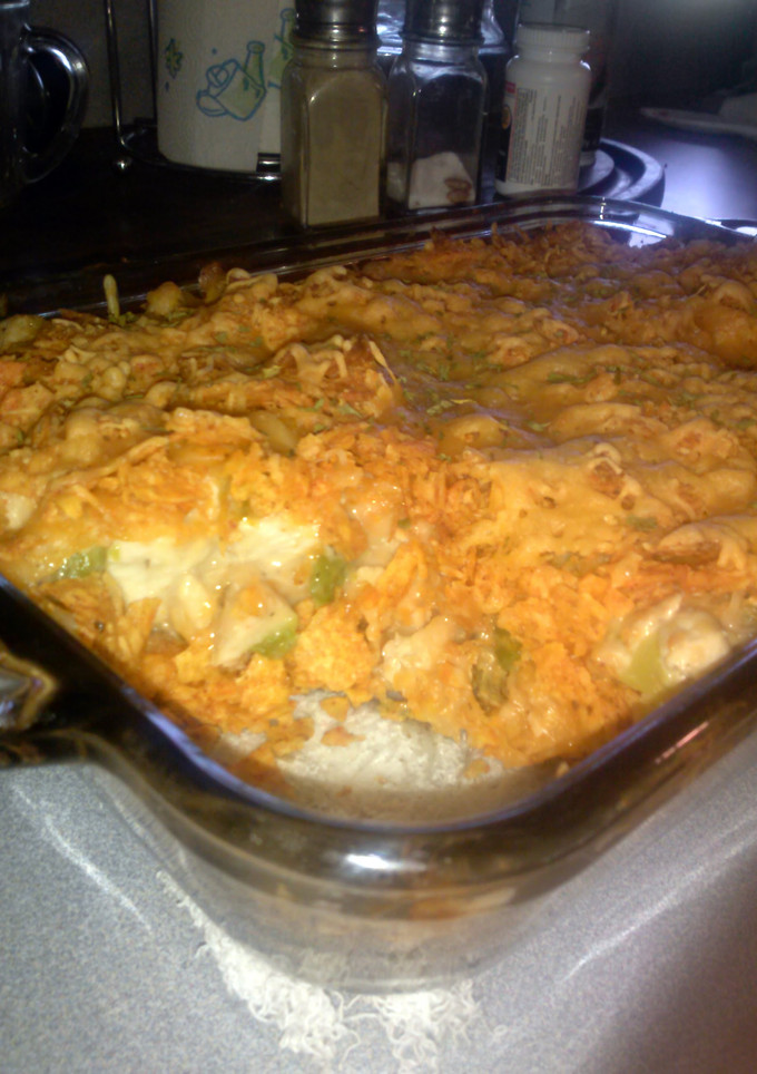 A picture of Doritos Chicken Casserole.
