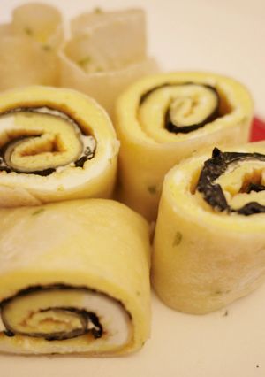 海苔起司蛋餅捲 的食譜成品照片