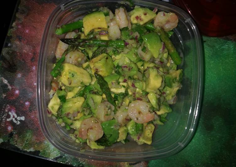 Simple Way to Make Quick Avacado shrimp salad summertime fresh!