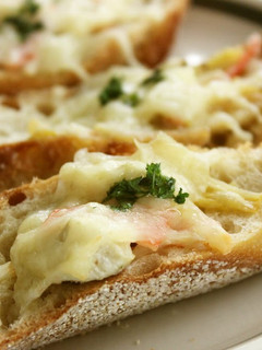 A picture of Crab Stick and Artichoke Dip.