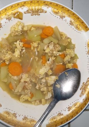 Foto resep Tumis labu Siam+wortel+telur