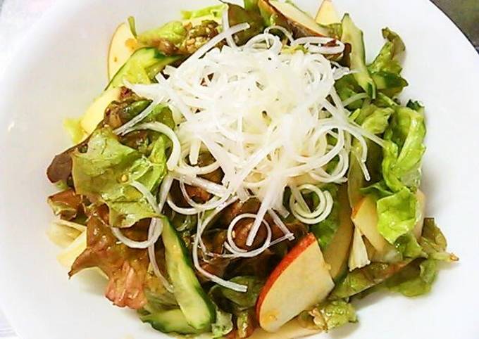 Korean-Style Choregi Salad with Homemade Dressing