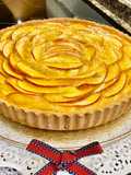 Pastel Frangipane con manzana