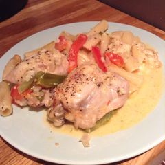 A picture of Chicken Broth And Oven Bake.