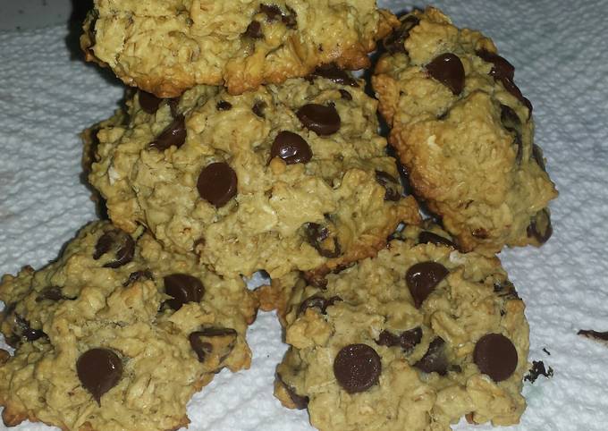 Recipe of Super Quick Homemade Oatmeal Chocolate Chip Cookies